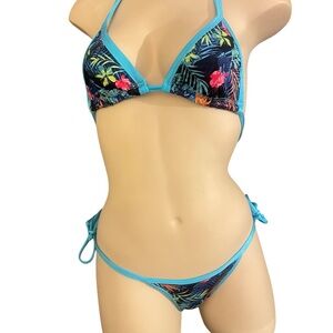 Vibrant Floral Bikini Set Dancewear